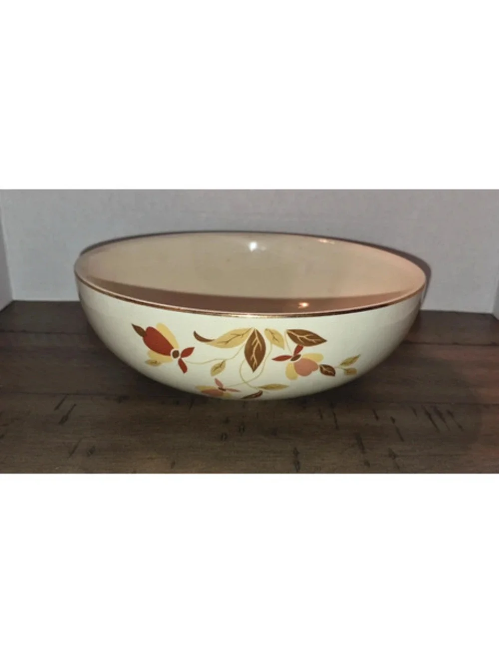 Autumn Leaf Pattern 9 Inch Salad Bowl Hall China Jewel Tea